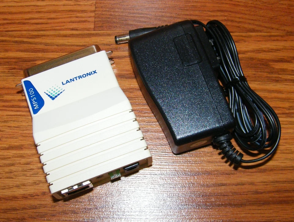 Choice of: Lantronix (MPS100) 10/100 Ethernet Micro Parallel Port Print Server - Image 2 of 4