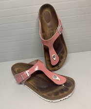 Sandalias Birkenstock Gizeh de cuero vegano talla 39/US 8-8,5 ($149)
