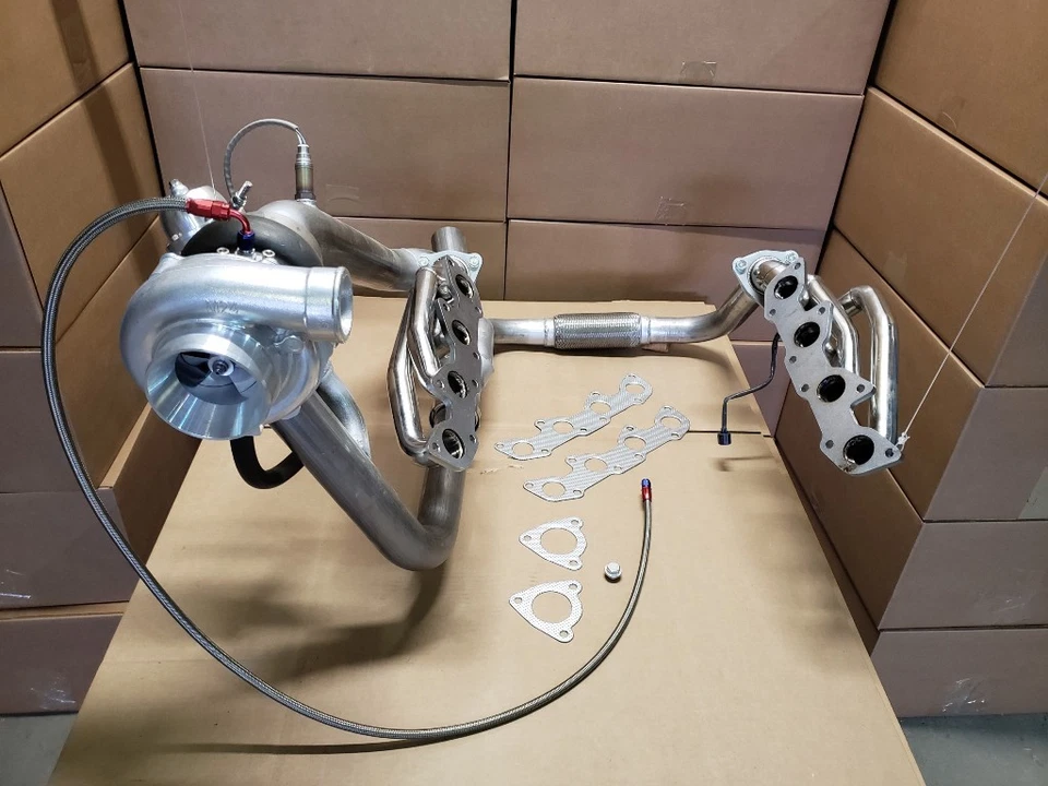 FOR Tundra Single T4 Turbo Kit 4.7 2UZ-FE 2UZFE 2UZ Land Cruiser 4.7L v8  - Image 3 of 4