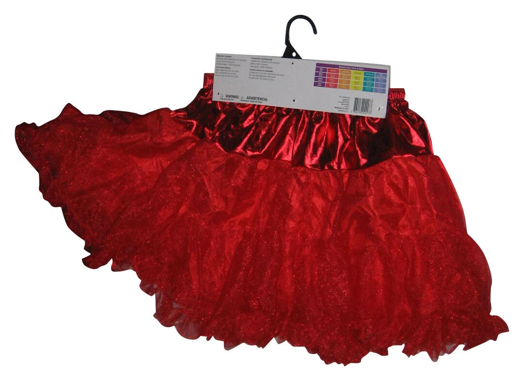Halloween Jupon Rouge M tallis Robe Jupe Taille Femme Grand