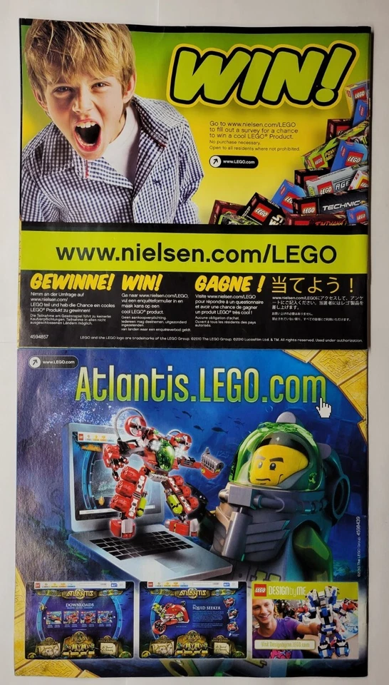 Lego 8077 Atlantis Exploration HQ Instruction Manual Books 1 and 2 ONLY  - Image 2 of 2