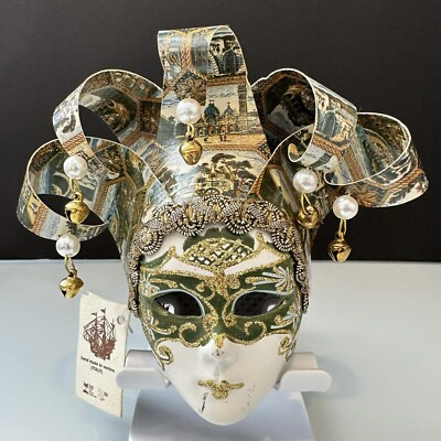 La Maschera de Veneziana Mini Mask Handmade In Venice Italy Mardi Gras