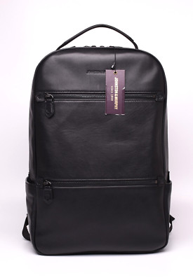 Johnston & Murphy Richmond Backpack Black Nappa Leather New w/Tags Free Shipping
