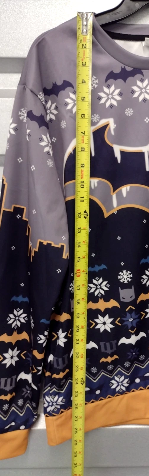 Batman Movie Fan Ugly Christmas Premium 3D Pullover Size Medium