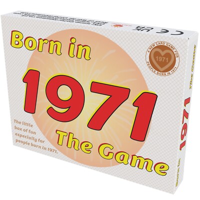 Jahrgang 1971 - DAS SPIEL. Traumhaftes neues Geschenk 1971 einzigartig für die Generation '71