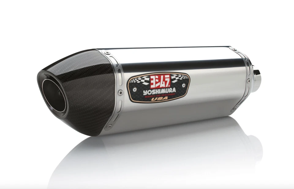 Escape de acero inoxidable Yoshimura Kawasaki ZX14R Ninja ZX1400 R77 Race Slip On '12-'21 Foto 2 de 4