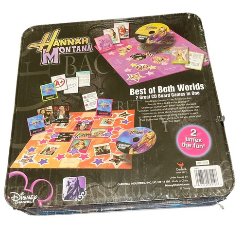 NEW Sealed Hannah Montana Best Both Worlds CD Board Game Tin MILEY CYRUS DISNEY - Picture 2 of 2