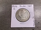 1902 S Barber 90% Silver Half-Dollar US Coin from San Francisco Mint 070424 74ta