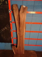 A265   2" THICK  black walnut Live Edge Slab shelf table KILN DRIED