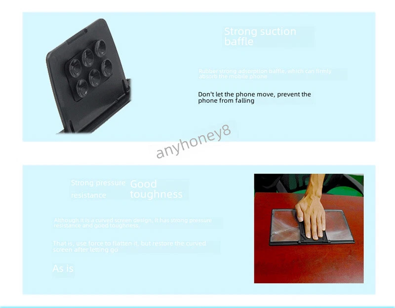 L6 Curved Screen Mobile Cell Phone Magnifier 12'' Large Field of View Amplifier - Image 4 of 4