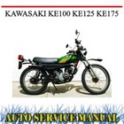 <!--F#f_0-->KAWASAKI KE100 KE125 KE175 FACTORY WORKSHOP SERVICE REPAIR & PARTS MANUAL~DVD<!--F/-->