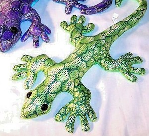 MEDIUM GREEN METALLIC LIZARD SAND PET desert animal toy reptiles stuffed toys | eBay