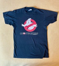 Vintage 1980s Black Ghostbusters T-shirt - Excellent Condition