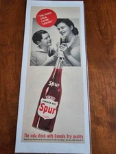Canada Dry Spur Magazine Ad Cola Drink 1950s Vintage Beverage