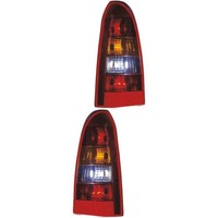 RüCkleuchten Heckleuchten Set Links & Rechts Rot FüR Opel Astra G Caravan F35_