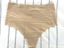 x1 Avenue nude G-String Thong Women's High Waisted Seamless Bonded UK8