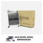CLASSIC MINI FLETCHER ALLOY RADIATOR 1959-92 2 CORE SIDE MOUNTED CARB FM-AR07-2