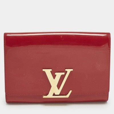 Louis Vuitton Indian Rose Vernis Leather Louise Clutch