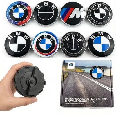 BMW Genuine Floating Alloy Wheel Centre Caps - 68/56mm Set of 4 Universal | UK - Image 1 of 4