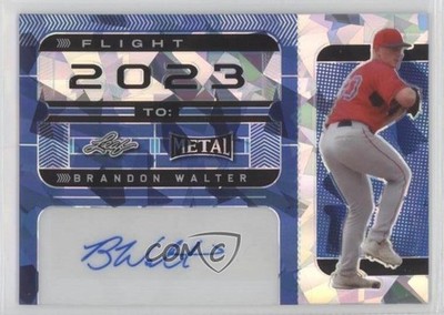 2022 Leaf Metal Flight 2023 To Blue Crystals 5/6 Brandon Walter Auto 0z9m