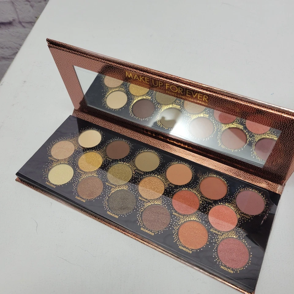 NEW No Box Make Up For Ever LET'S GOLD Eyeshadow Palette 18 Shades - Image 3 of 4