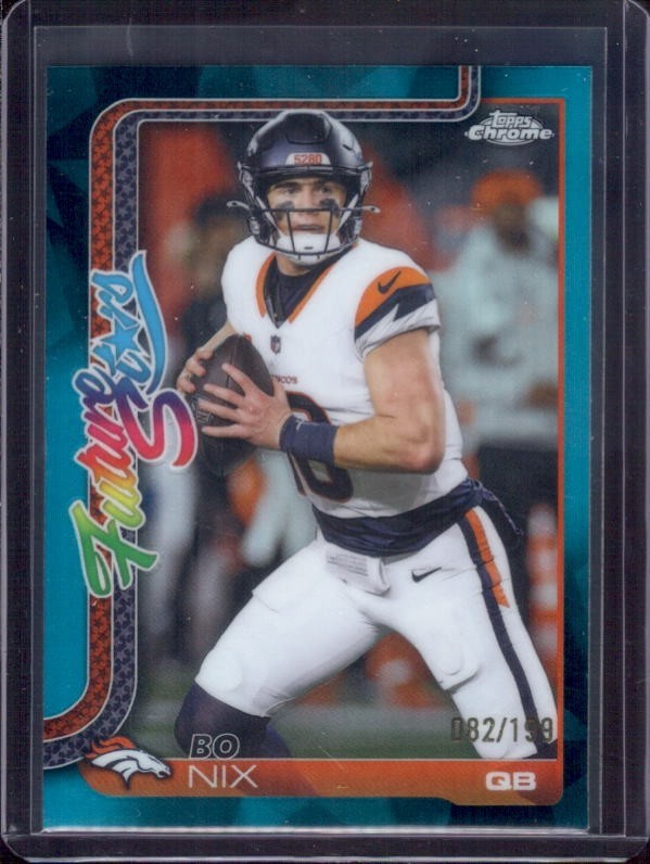 BO NIX 2025 Topps Chrome Future Stars #FS-15 Aqua Refractor #082/199