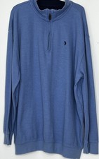 Polo Ralph Lauren Mens Sz 2XLT Tall 1/4 Zip Pullover Cotton/Acrylic Pony Sweater