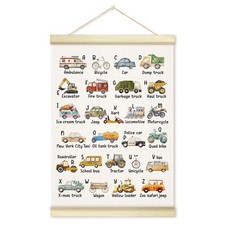ABC Alphabet Poster Hanger Frame, Educational Learning Poster Frames Artwork ...