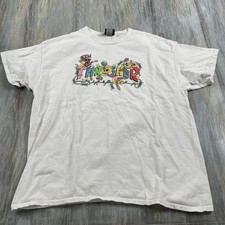 Camisa Thrasher Magazine Para Hombre Talla XL Blanca Camiseta Diablos Música Logo Patín