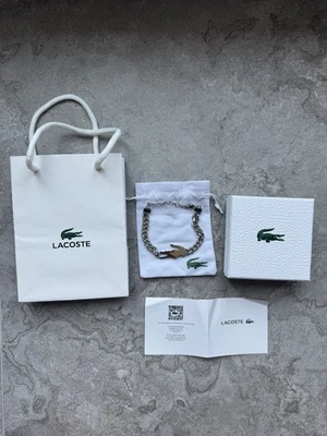 Bracelet Lacoste Gourmette Homme – Acier Inoxydable – Neuf 🏷️ - Photo 1/4