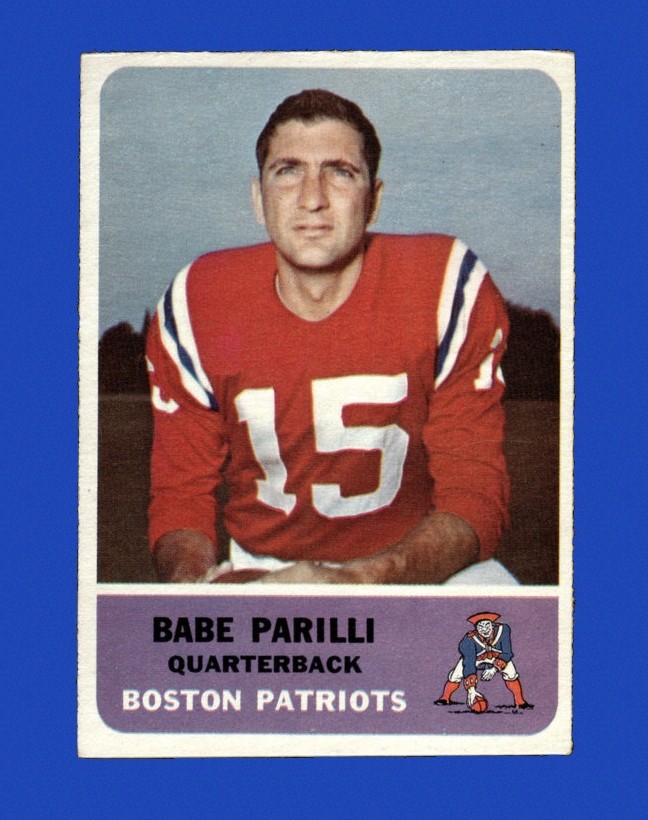 1962 Fleer Set-Break #  4 Babe Parilli VG-VGEX *GMCARDS*
