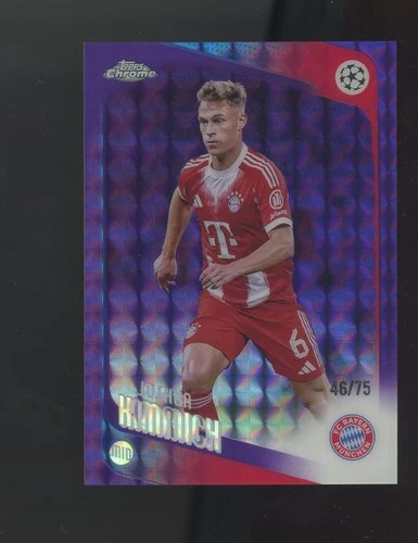 2025-26 Topps Chrome UCC Soccer Purple Geometric #55 Joshua Kimmich 46/75