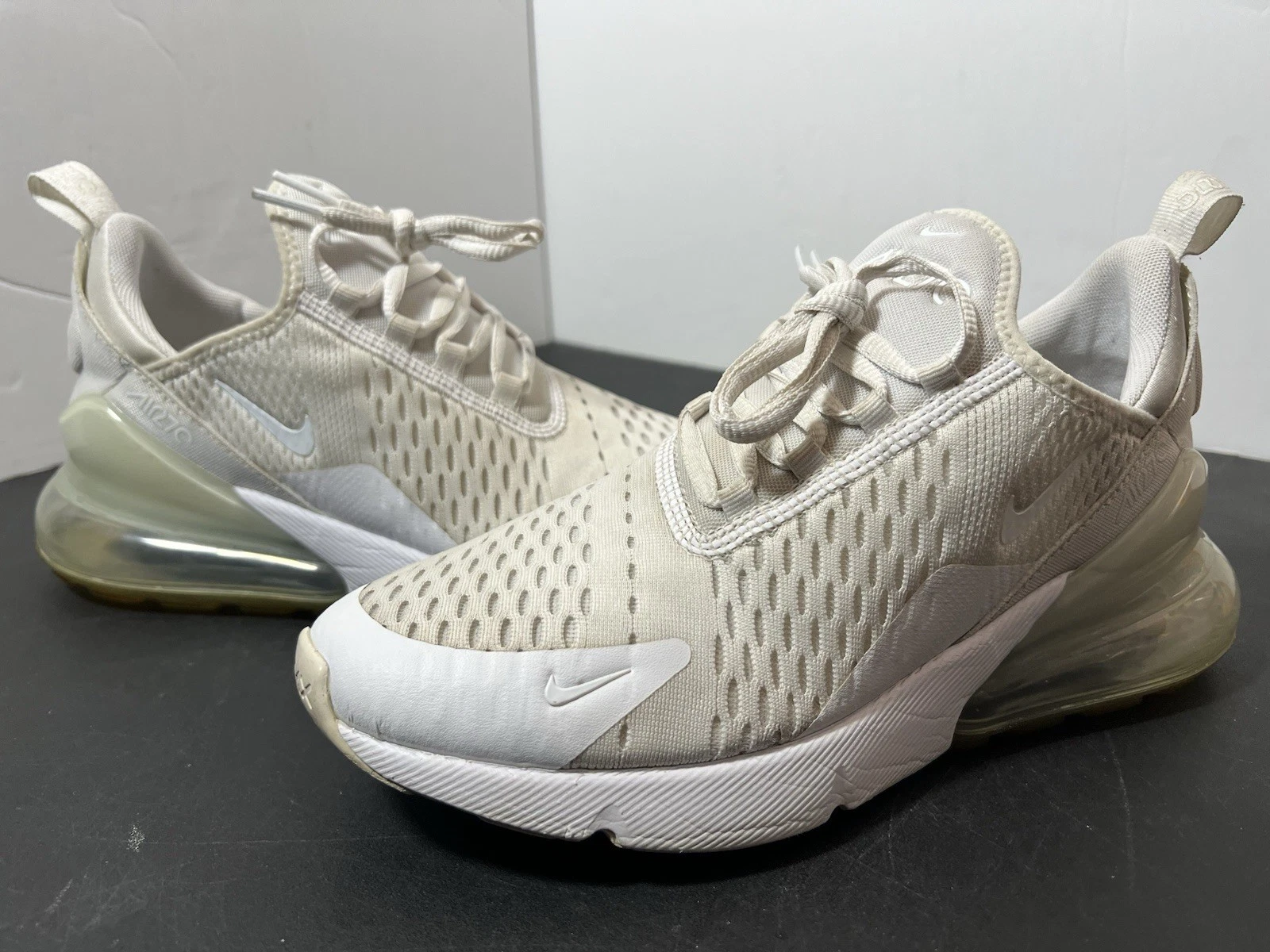 Nike Air Max 270 bianche 2020 GS giovani taglia 6 5 anni donna taglia 8 943345 103