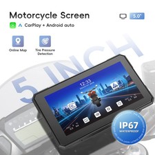 5" Wasserdicht Motorrad Apple Wireless CarPlay TouchScreen GPS Navi Autoradio