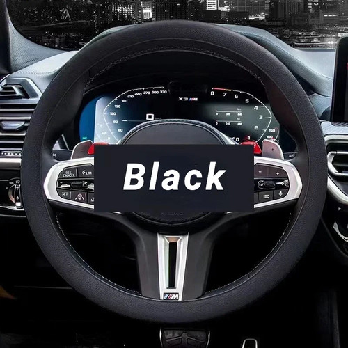 Universal Silicone Steering Wheel Cover Anti Slip Soft Grip 14-16 Inch Car UK