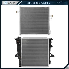 Aluminum Radiator & AC Condenser Cooling Kit For 1997-2001 Ford Explorer