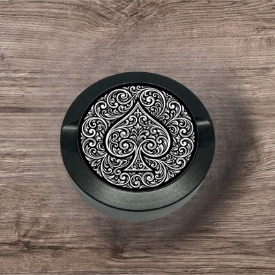 #ad #ad Ace of Spade Scroll Zyn Aluminum Container Custom Engraved EDC Snus Dip Can $44.99