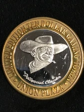Las Vegas $ 10 Gaming Token .999 Fine Silver Limited Edition Plaza Hotel Casino