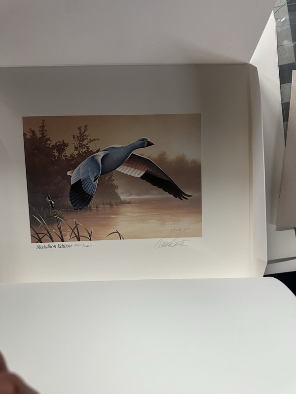 US Federal Duck Stamp Print 1988-89 $15 Ducks Multicolor Portfolio Booklet