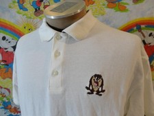 Vintage 2000 Warner Bros Looney Tunes Y2K Tasmanian Devil TAZ Polo shirt L