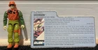 1988 GI Joe Skidmark Desert Fox Driver ARAH File Card New O-ring Tight Joints