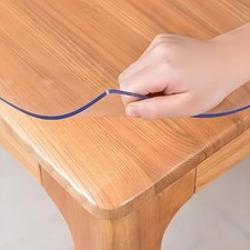 36"X72"Crystal PVC Table Cover Protector, Waterproof PVC 72" x 36" Clear 2mm