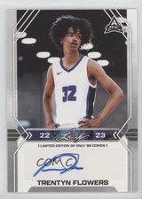 2022-23 Leaf Draft Base Auto White /99 Trentyn Flowers #BA-TF1 Auto 0x5g
