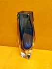 Murano Glass Vase Sommerso by Flavio Poli for Alessandro Mandruzzato, 1970s 8"
