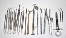 TWENTY-TWO - Assorted Dental Instruments As Shown - Various Brands