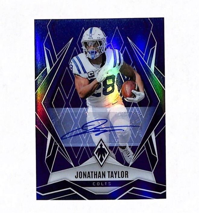 2025 Panini Phoenix Jonathan Taylor 8/49 Purple Auto Autograph