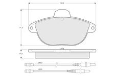 Bremsbeläge vorne PROCODIS PF1336 CITROËN XANTIA (X1_, X2_)