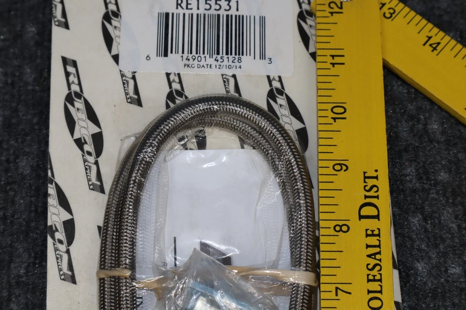 Rubicon Express Stainless Brake Lines 20" Jeep Wrangler TJ RE15531 Pair New - Image 4 of 4