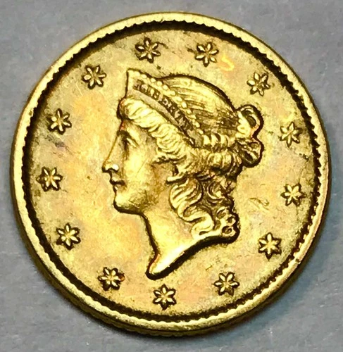 1851 $1 GOKD LIBERTY! STELLAR EYE APPEAL$$$ TOP KNOTCH PIECE! WOW NR #P64453