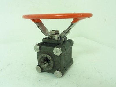 191893 New-No Box; Kitz 319F-LOH Ball Valve 3-Piece; 1/2''NPT; 1500WOG